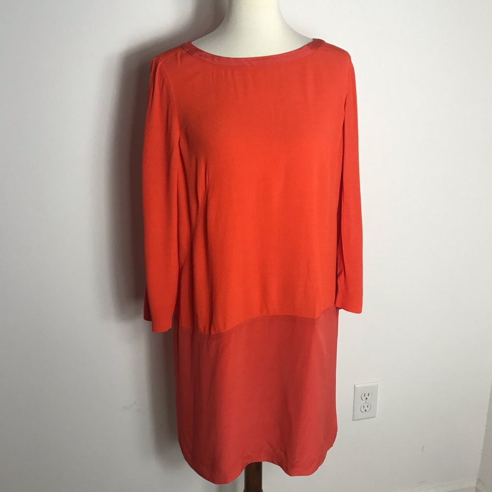 Michael Michael Kors Rayon Pullover Orange dress
